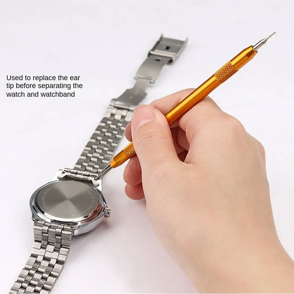 147 Parts Watch Repair Tool Kit for Disassembly Installation Maintenance Adjusting Straps Replacing Batteries