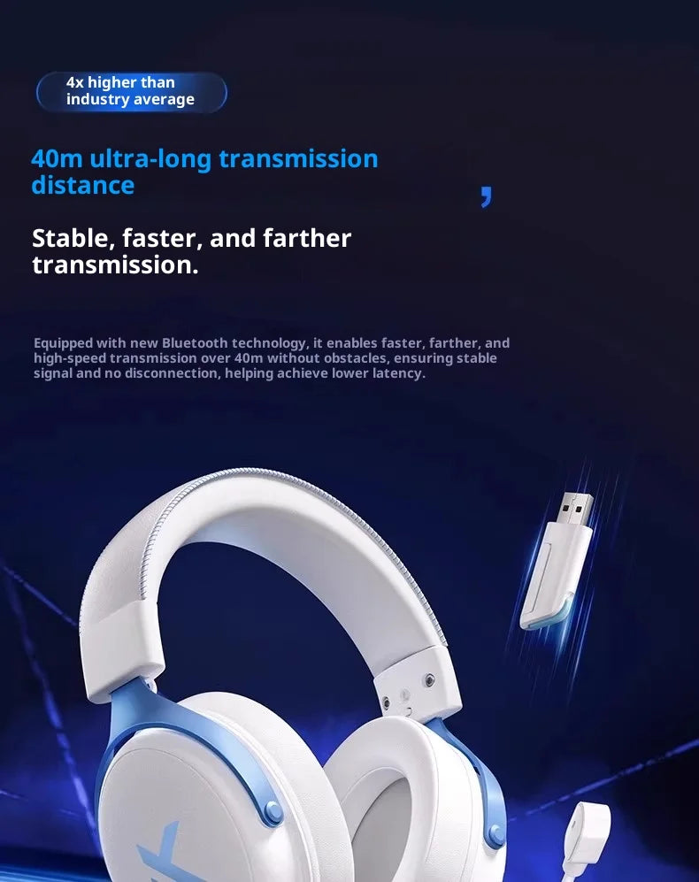 MCHOSE V9 Pro 2 Headset with Microphone Three Mode Bluetooth Wireless Computer PC Gamer Headphones Accessories V9 Pro MCHOSE