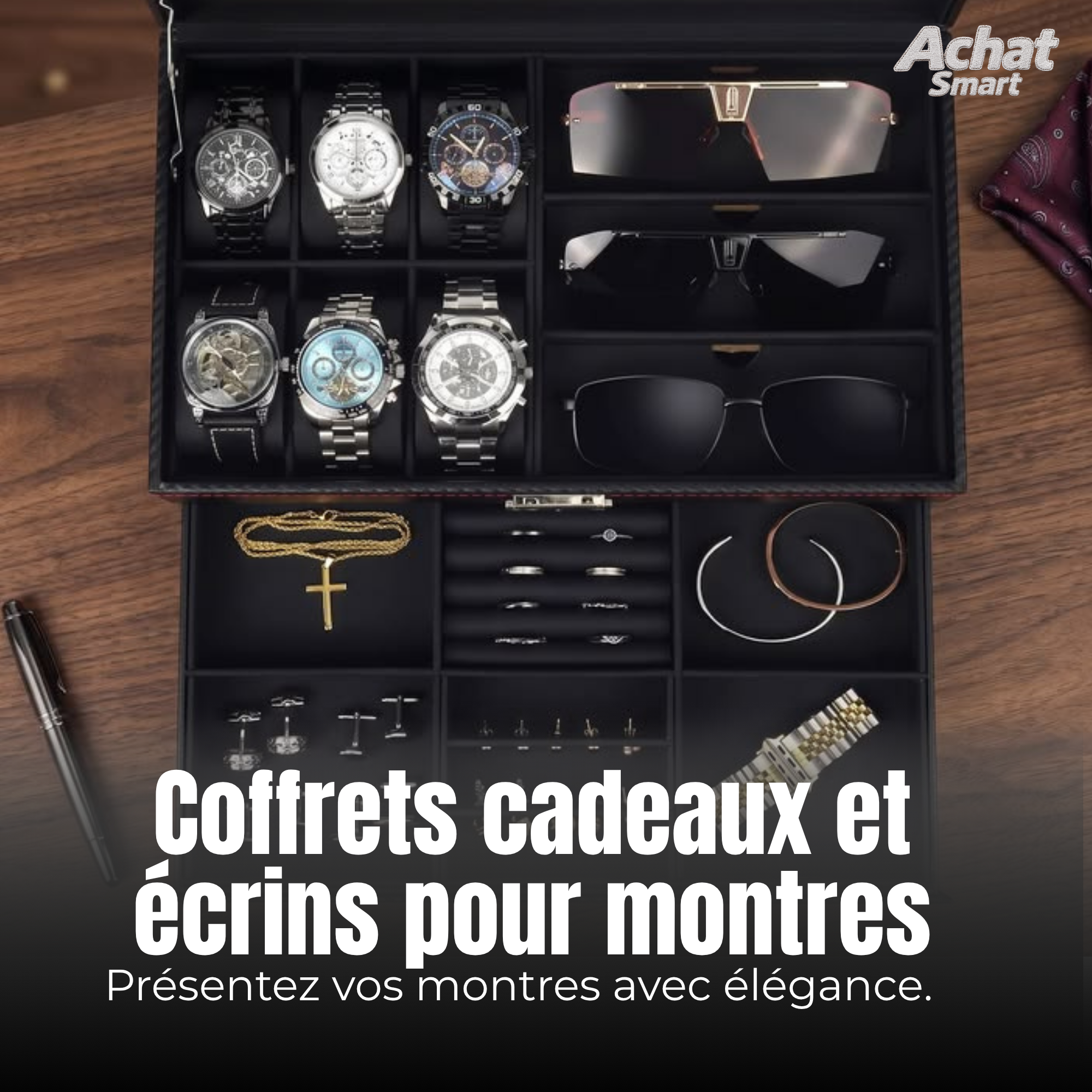 Coffrets cadeaux et écrins pour montres