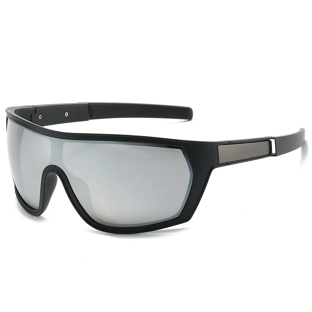 Lmamba Custom Retro Sports Ultraviolet Oversized Sunglasses Men High Quality Riding Sports Activity Sun Glasses UV400