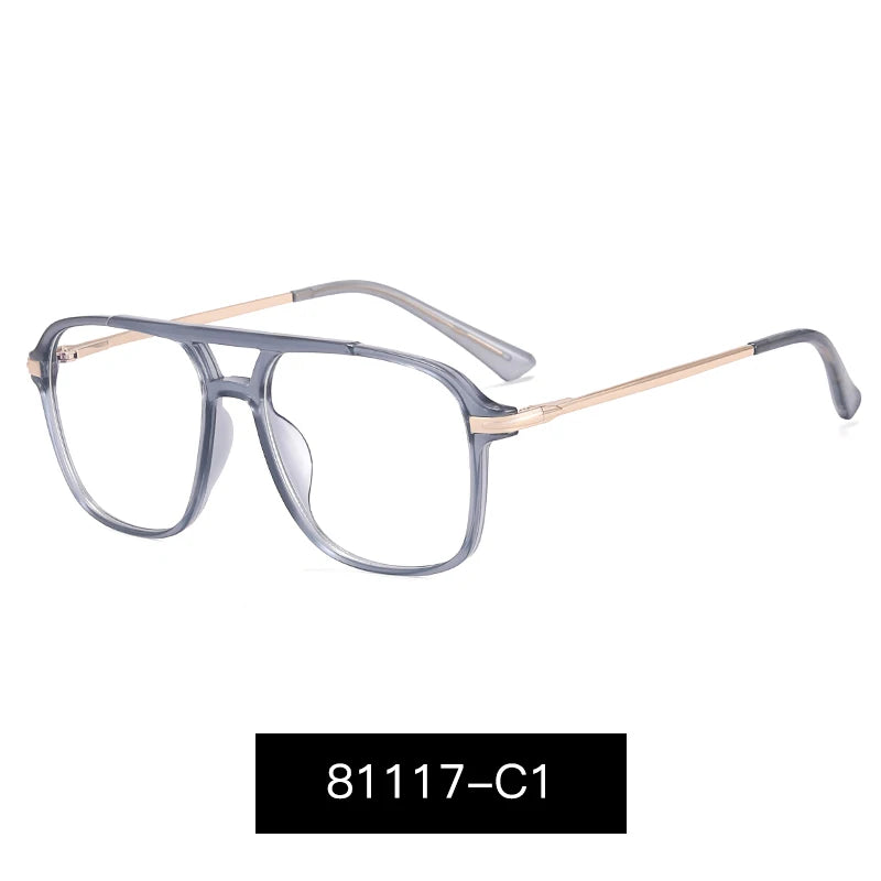 Teenyoun TR90 Men's Square Frame Simple Business Anti Blue Light Glasses Women Wholesale Blue Light Blocking Eyewear Eyeglasses