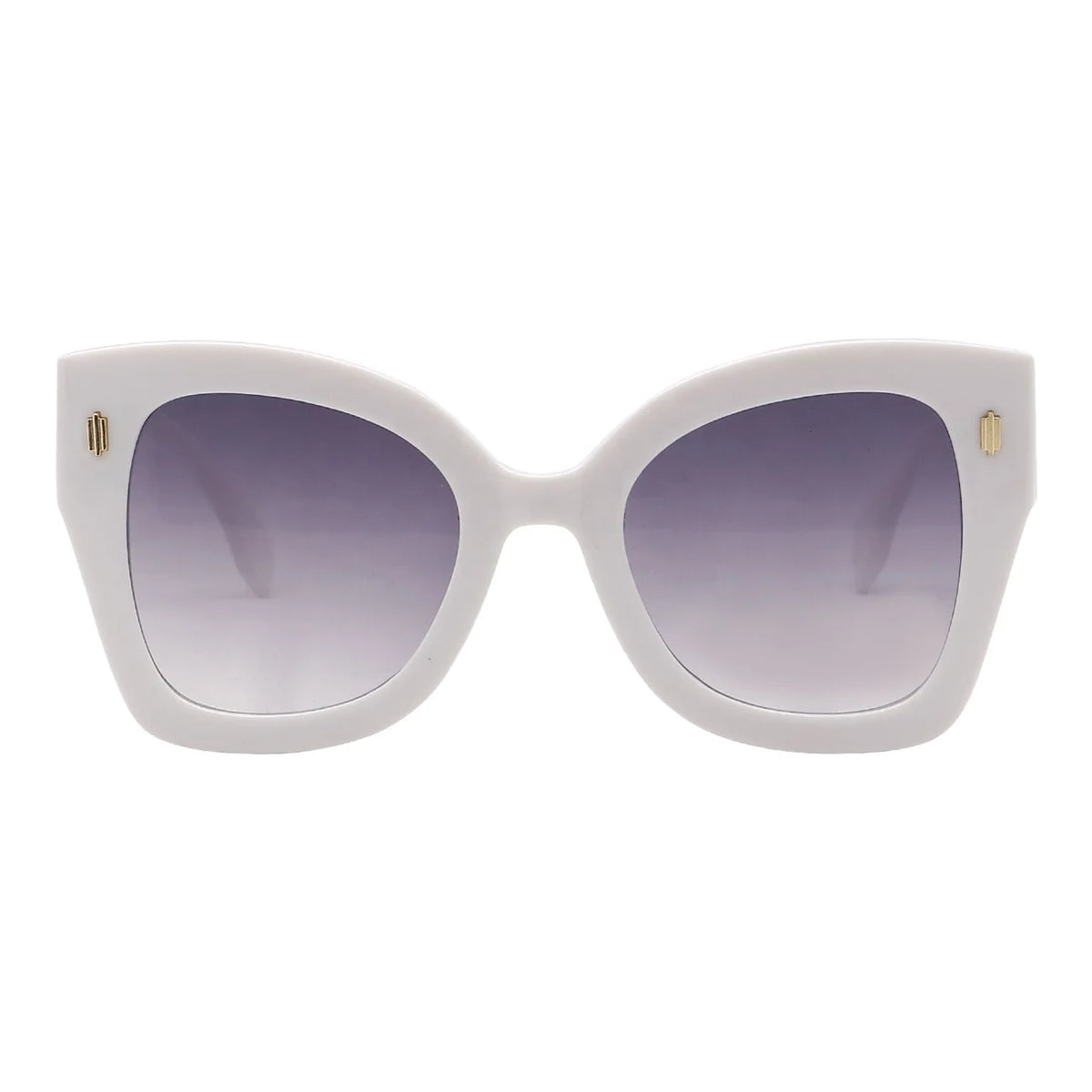 High Quality Oversized PC Sunglasses for Women White Frame UV400 Colorful Lunette De Soleil Fashionable ODM OEM Eyewear