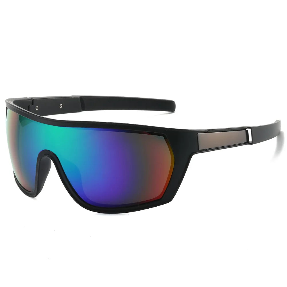 Lmamba Custom Retro Sports Ultraviolet Oversized Sunglasses Men High Quality Riding Sports Activity Sun Glasses UV400