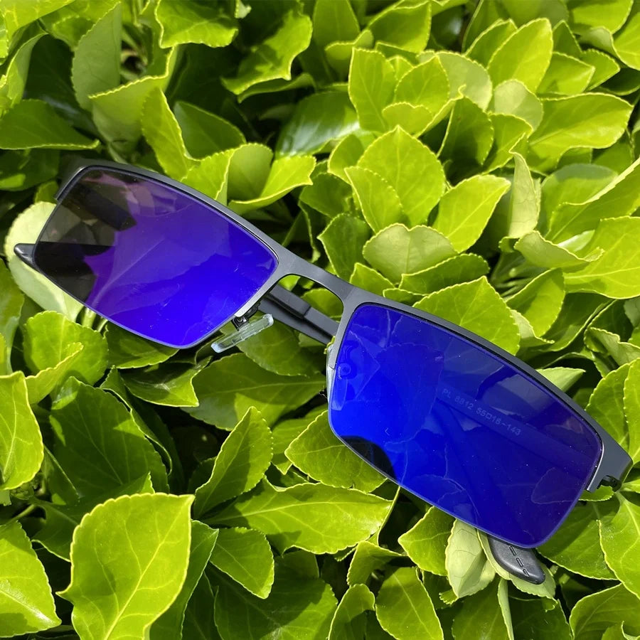 2026 men's photochromic glasses anti blue light UV400 indoor outdoor 2026 lens metal Half-frame from qingqing