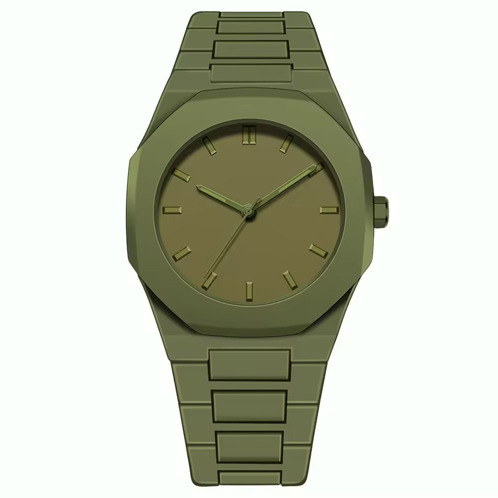 Montre-Bracelet Homme à Quartz Moderne Minimaliste Luxe Fashion avec Cadran Chiffres Arabes Calendrier Étanche Sport Affaires