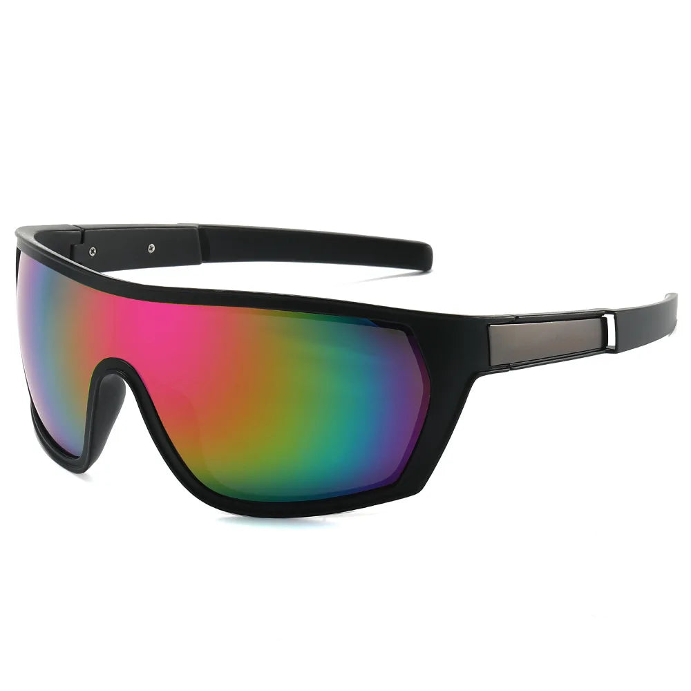 Lmamba Custom Retro Sports Ultraviolet Oversized Sunglasses Men High Quality Riding Sports Activity Sun Glasses UV400