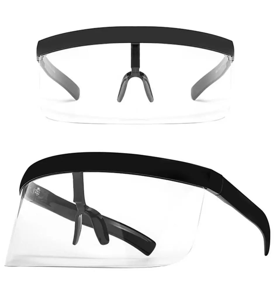 Sexy Oversized Shield Visor Sunglasses Women New Designer Big Frame Mirror Sun Glasses Shades Men Windproof Eyewear