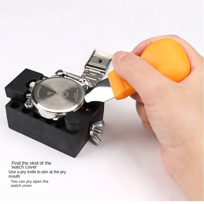 147 Parts Watch Repair Tool Kit for Disassembly Installation Maintenance Adjusting Straps Replacing Batteries