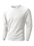 Men's Crew Neck Sweatshirts Spring Autumn Warm Basic Outdoor Pullover Sweater Casual No Hood Hoodie Man Sportswear Tops
