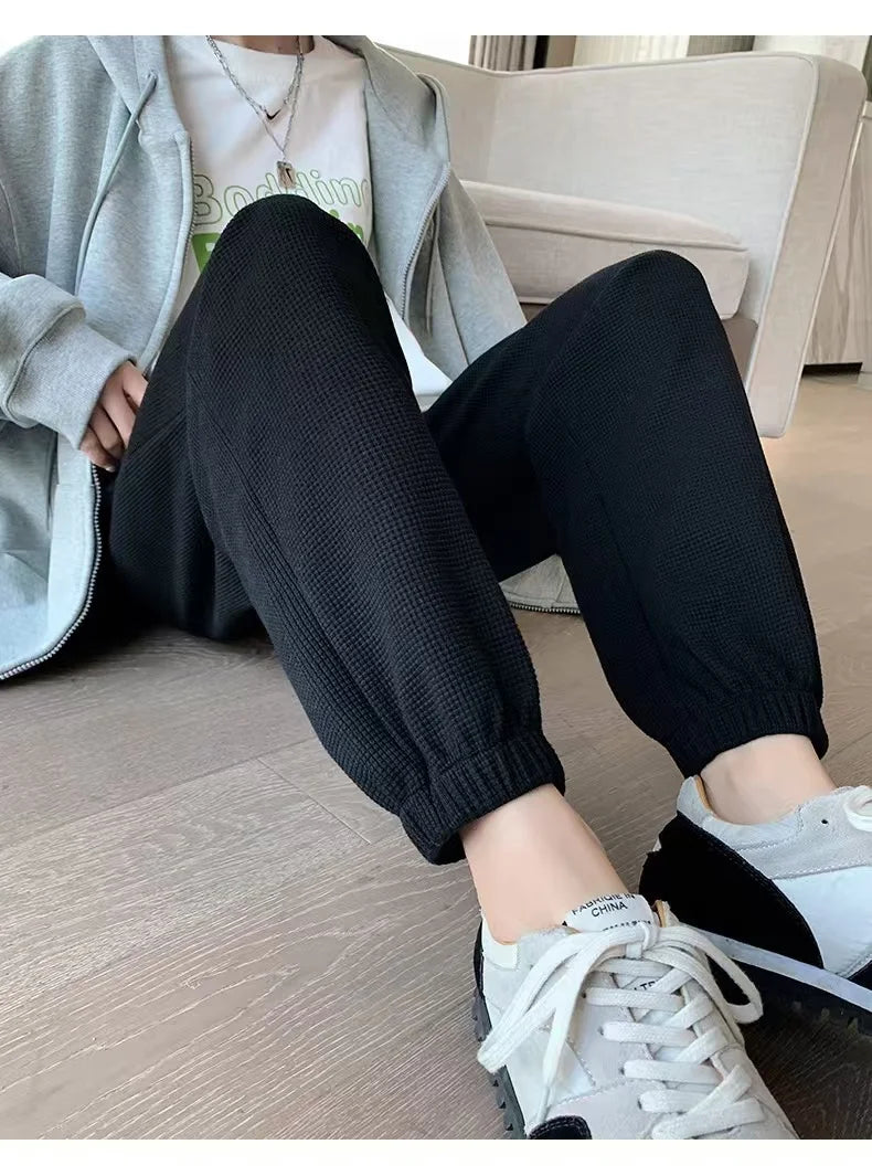 Spring Autumn Loose Casual Pants Women 2023 Black Gray Pantalones Mujer Pantalon Femme Jogger Trousers Plus Size Women Leggings
