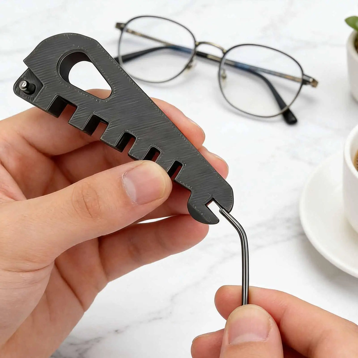 Glasses temple bending tool Scratch-Resistant Eyewear Alignment Tool  Eyeglass Temple and Nose Pad Glasses Repair Accessory