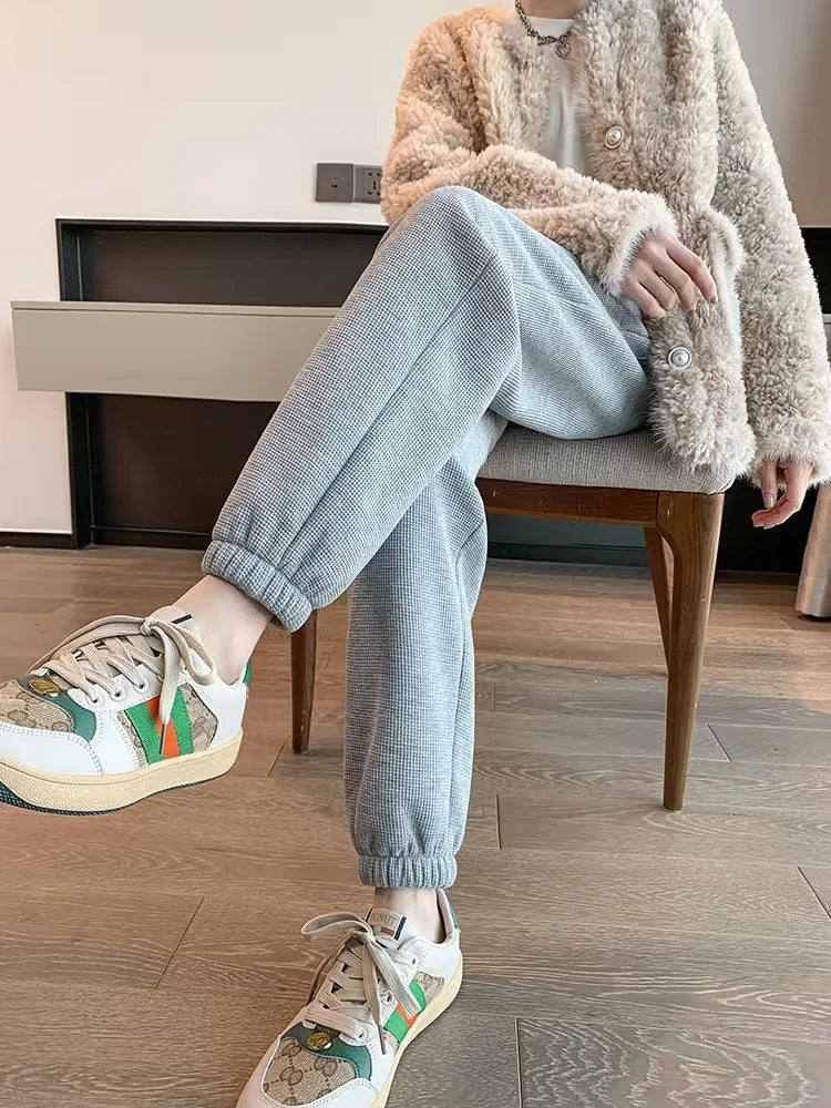 Spring Autumn Loose Casual Pants Women 2023 Black Gray Pantalones Mujer Pantalon Femme Jogger Trousers Plus Size Women Leggings