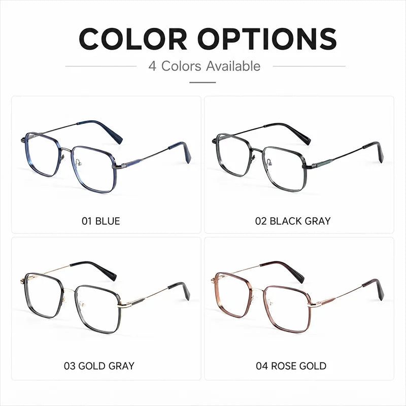 Spectacle Frames for Ladies Wholesale Lightweight Metal Eyeglasses Blue Rim Optical Frames Women OEM Custom Logo Eyewear Supply.