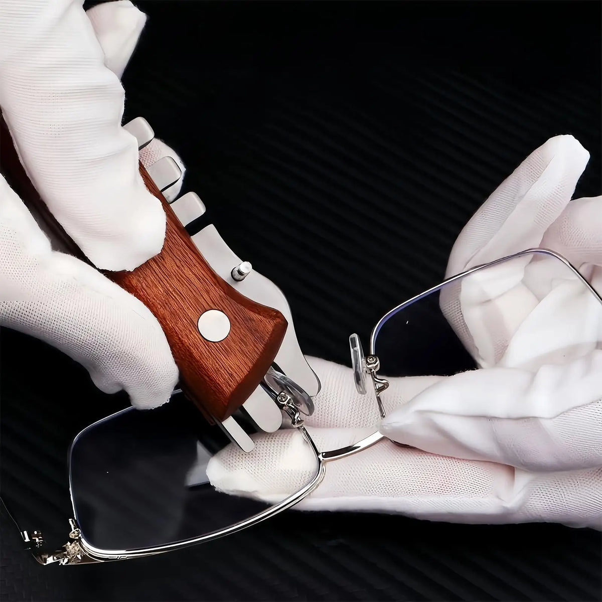 Glasses Adjuster Tool Professional Non-Slip Optician Aid Eyeglass Arm Repair Kit for Men Women Boys Girls Youth Teens Son