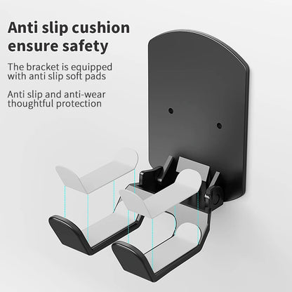 Universal Headphone Stand Adhesive Plastic Wall Mount Hanger Under Desk Headset Rack Holder Support for Gaming Earphone Bracket,