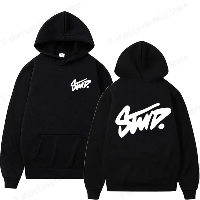 New men's hooded sweatshirt, casual and fashionable, soft and comfortable, featuring letter-printed patterns