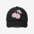 Casual Adjustable Cherry Baseball Cap Korean Style Hip-hop Embroidered Peaked Hat Versatile Sunscreen Sunshade Casquette Girls