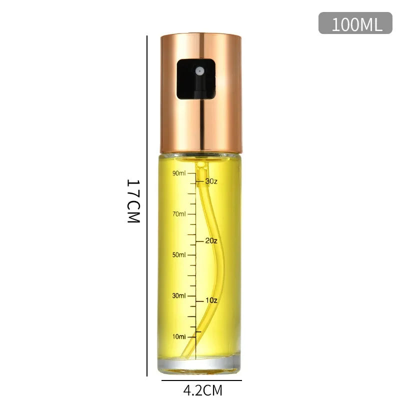 Glass Spray Bottle Kitchen Tool Spray Oiler Seasoning Condiment Bottle Pump Oil Pot Leak-Proof Grill BBQ Sprayer Oil Dispenser
