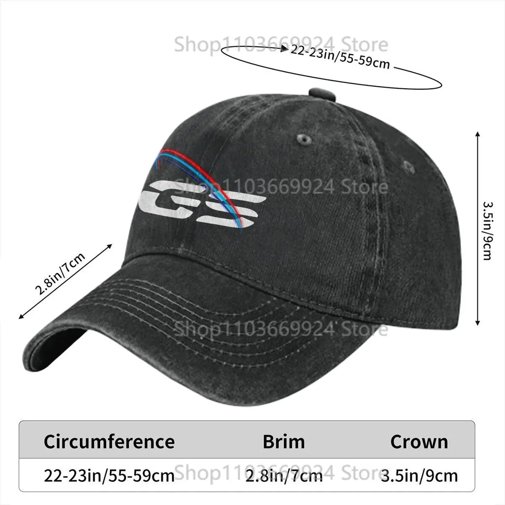 LIGHT Casquette Peaked Cap GS Motorcycle Sun Shade Cotton Hats For Men Women