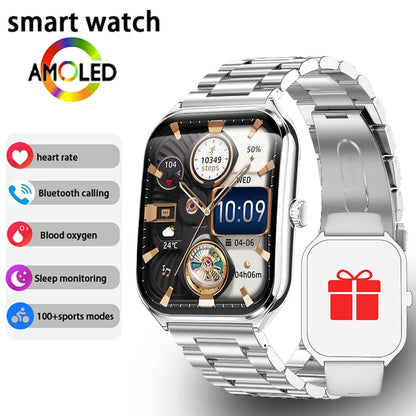 New Ultra Thin Smart Watch Men 1.96&