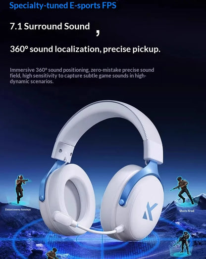 MCHOSE V9 Pro 2 Headset with Microphone Three Mode Bluetooth Wireless Computer PC Gamer Headphones Accessories V9 Pro MCHOSE