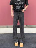 2026 Pantalon Y2K Fashion Black Grey Slim Stacked Jeans Pants For Men Designer Clothes Cotton Kpop Long Trousers Pantaloni Uomo