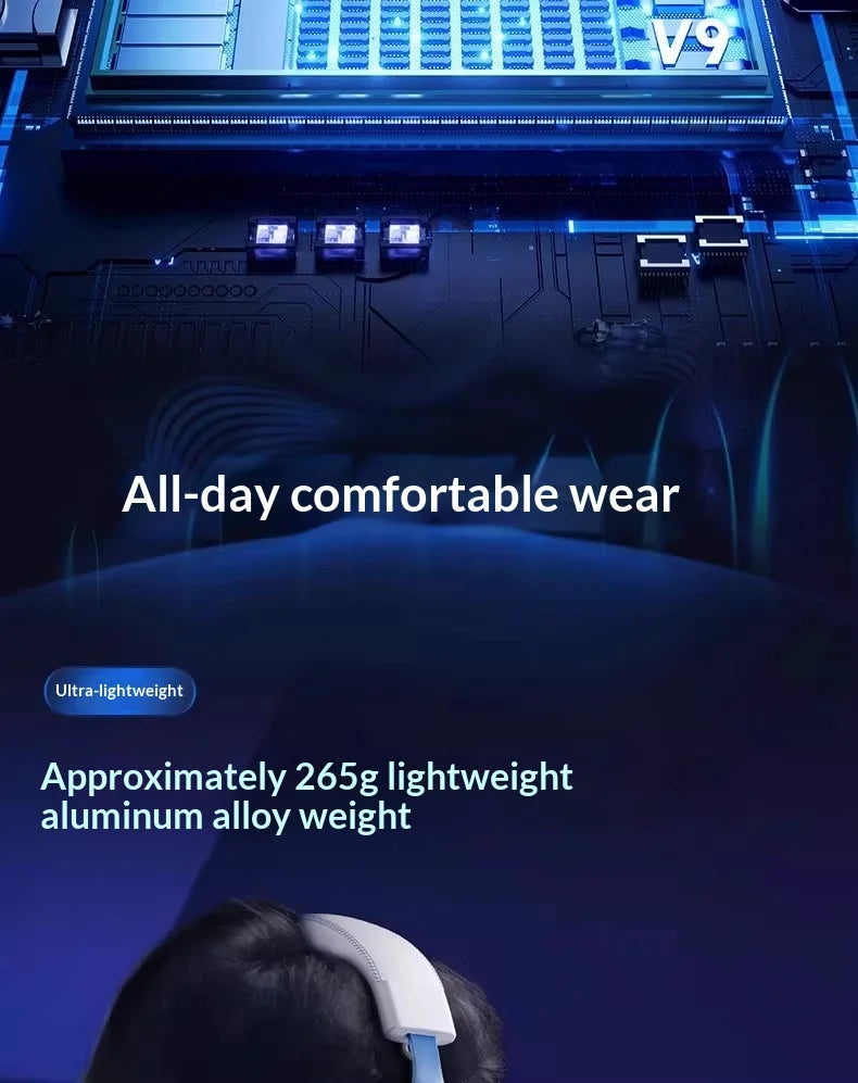 MCHOSE V9 Pro 2 Headset with Microphone Three Mode Bluetooth Wireless Computer PC Gamer Headphones Accessories V9 Pro MCHOSE