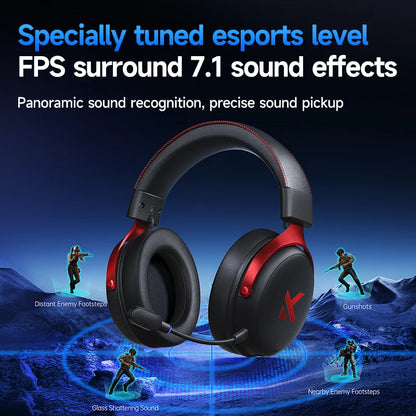 MCHOSE V9 Pro 2 Headset with Microphone Three Mode Bluetooth Wireless Computer PC Gamer Headphones Accessories V9 Pro MCHOSE