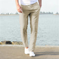 Pantalon En Coton Et Lin Pour Homme, Respirant, Couleur Unie, Fitness, Streetwear, Nouvelle Spring Summer Collection S-3XL