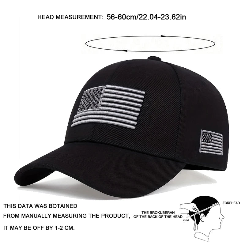 American Flag Baseball Cap for Men Snapback Hat for Men&Women Bone Gorra Casquette Fashion Hat