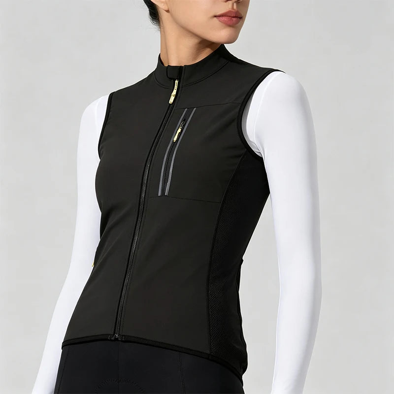 2026 black autumn top quality PRO team lightweight windproof cycling gilet men or women cycling windbreak vest mtb wind vest