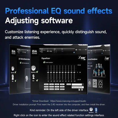 MCHOSE V9 Pro 2 Headset with Microphone Three Mode Bluetooth Wireless Computer PC Gamer Headphones Accessories V9 Pro MCHOSE