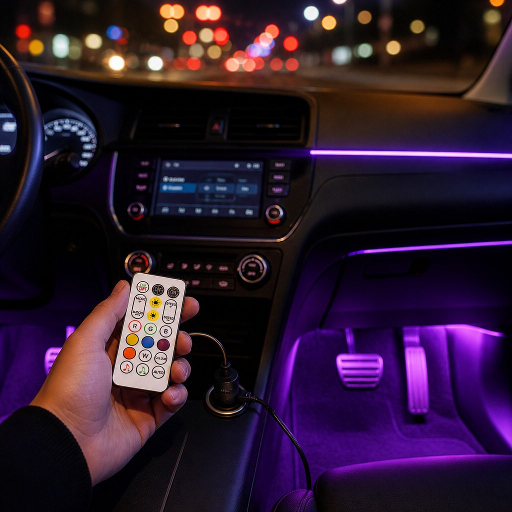 LED d’ambiance voiture