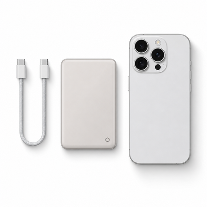 Batterie externe magnétique sans fil personnalisable avec logo